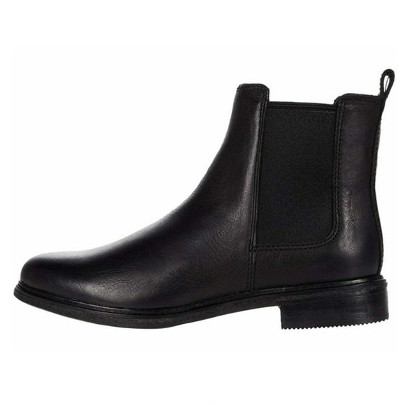 Clarks Clarkdale Arlo Leather Slip-On Chelsea Ankle Boots Round Toe Black Size 6 - Picture 1 of 7